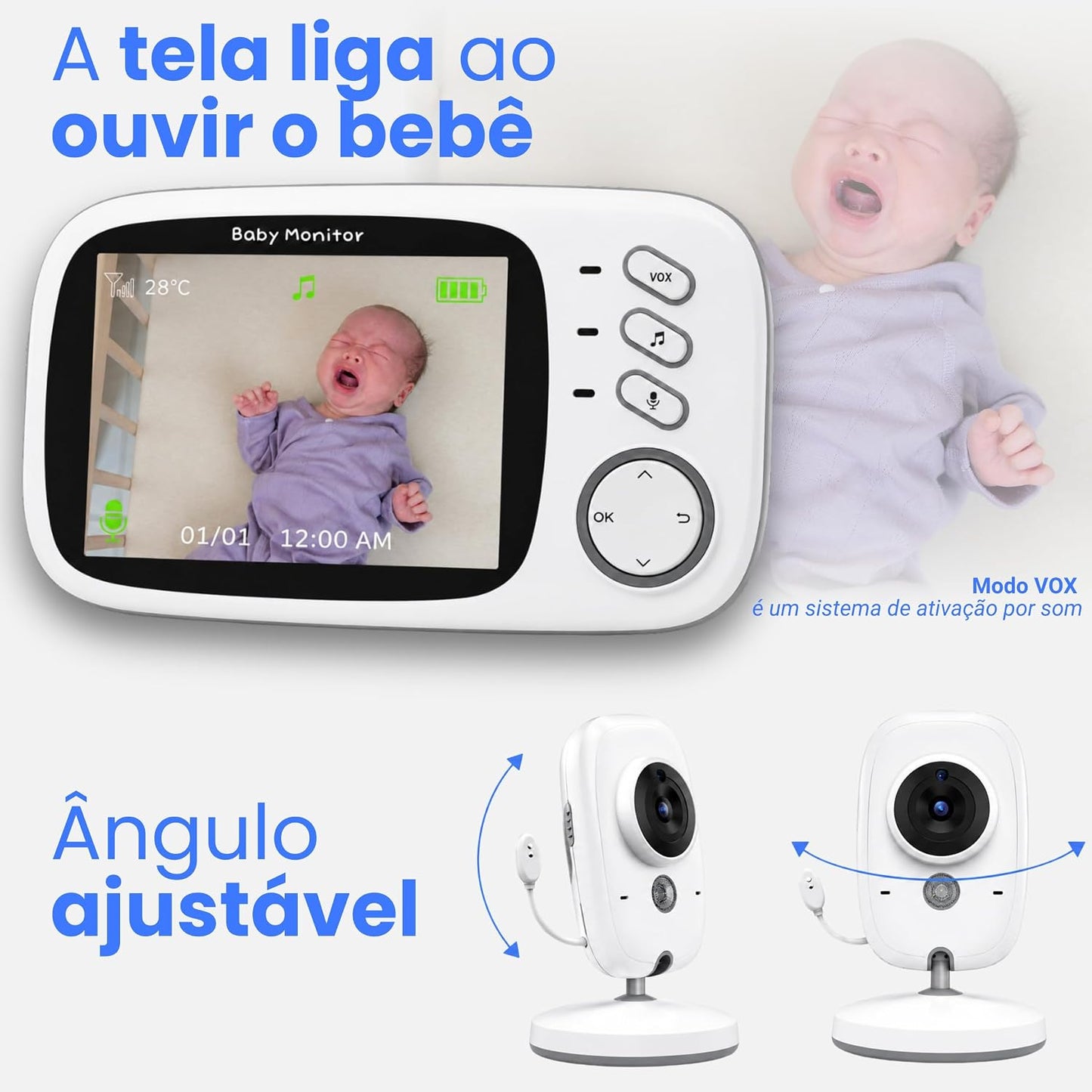 Babá Eletrônica VB603 com Monitor 3.2